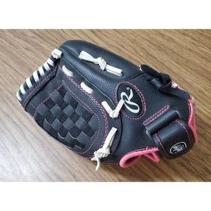 Rawlings Ball Glove WFP115 11.5" Leather Palm Black/Pink Right Hand Throw